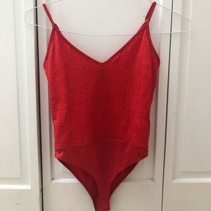 Red Forever 21 Bodysuit